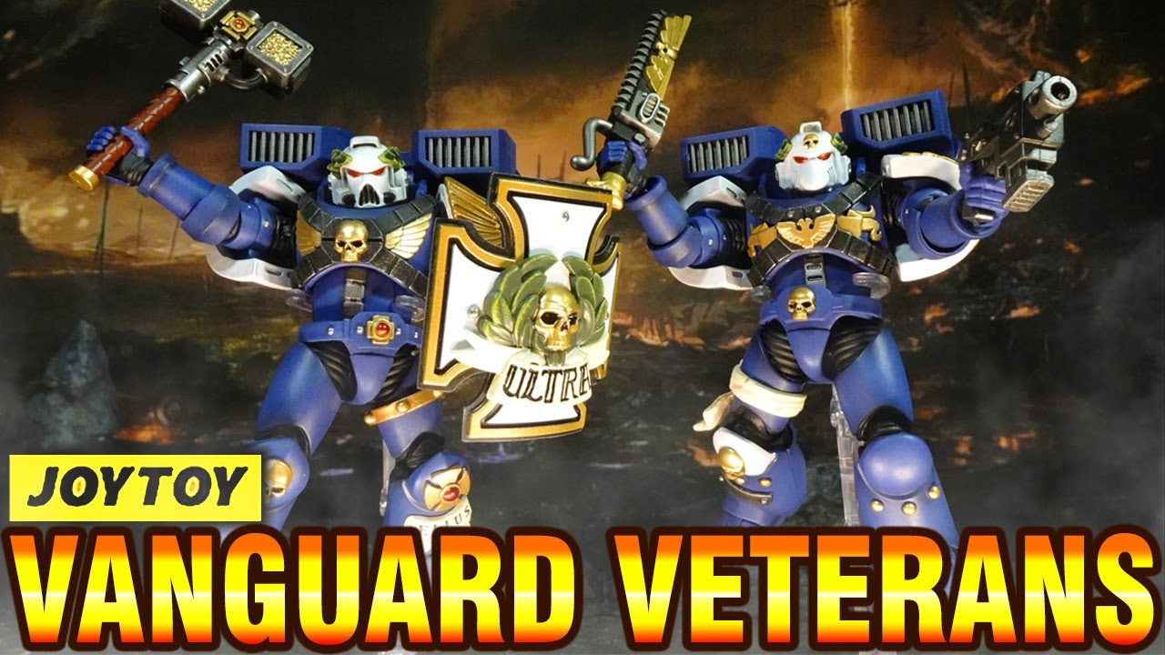 JOYTOY Ultramarines Vanguard Veterans 1/18 Warhammer40K action figure review & unboxing