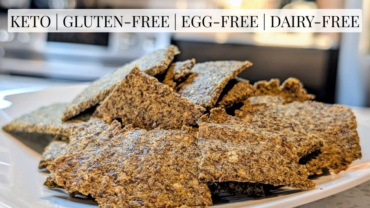 Crunchy Low-Carb Coconut Flax Chia Crackers Recipe