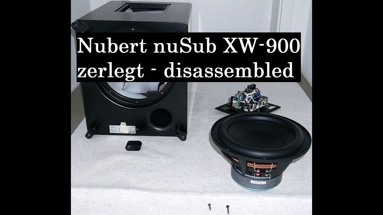 Nubert nuSub XW-900 Subwoofer - zerlegt - disassembled