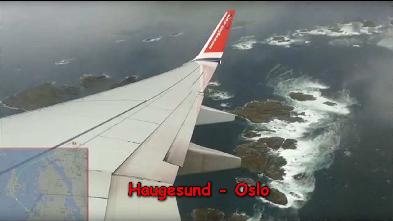 Extreme crosswind | Norwegian Boeing 737-800 Haugesund - Oslo