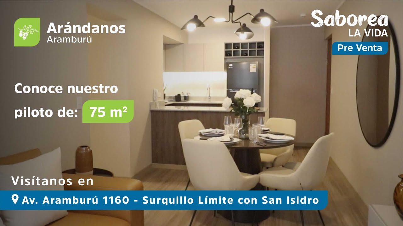 Visita nuestro departamento piloto de 75m2 en Arándanos