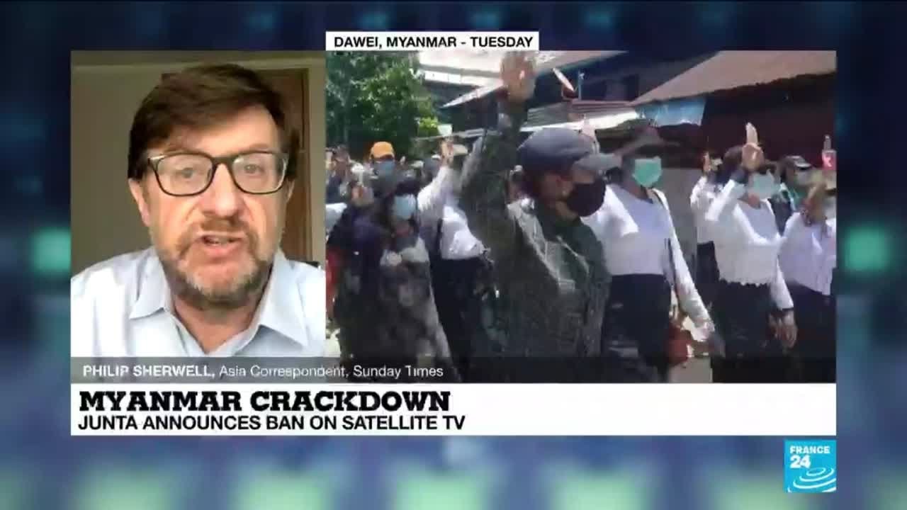 Myanmar crackdown: Junta announces ban on satellite TV as security threat