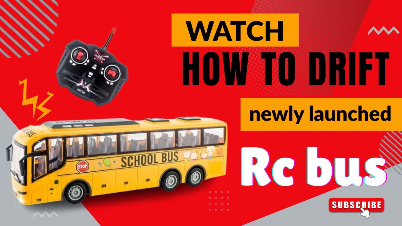 Realistic Yellow High Speed RC Bus with Full Function Control!