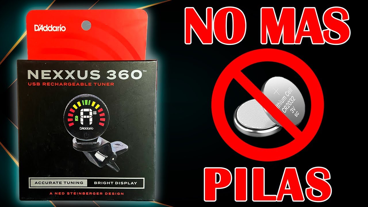 Afinador NEXXUS 360 (DAddario) RECARGABLE!! Review en español