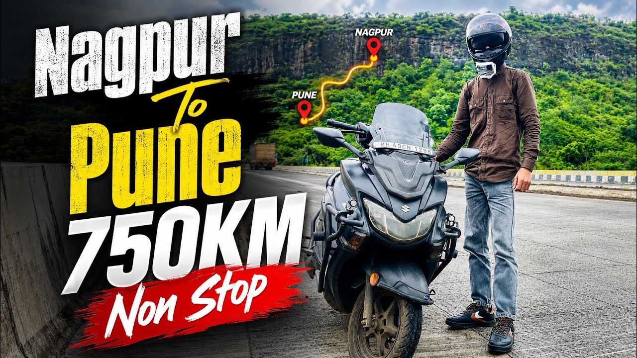 Nagpur To Pune 750km Non Stop😬Crazy Ride 