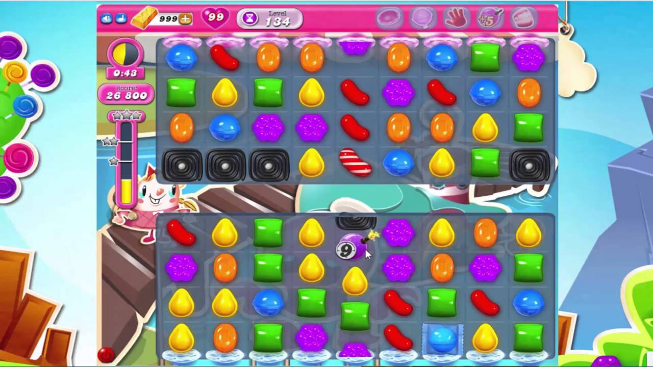 Candy Crush Saga level 134