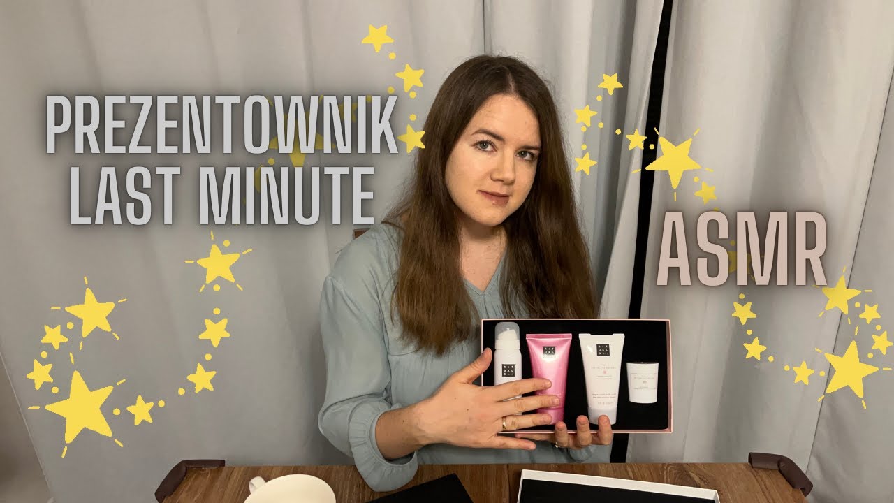 ASMR PL - Prezentownik last minute - kupujemy prezenty na ostatnią chwilę. Szept, stukanie.