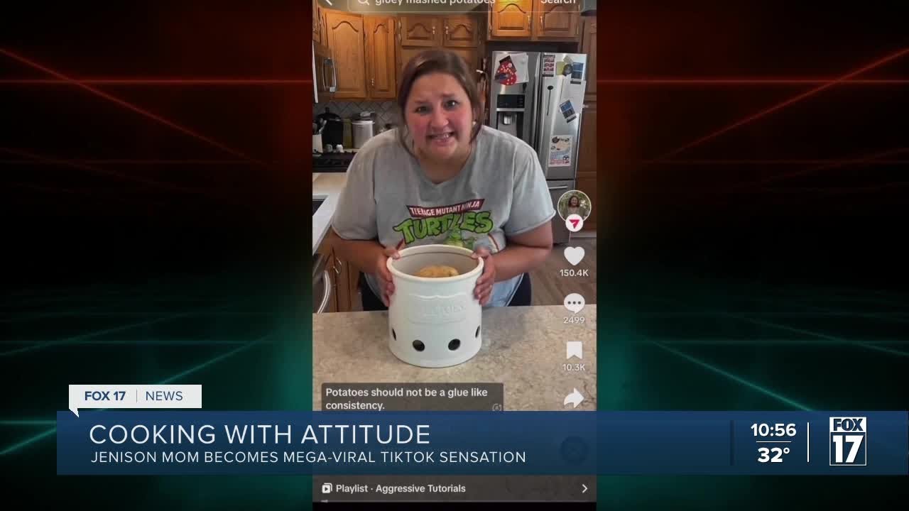 Cooking with attitude: Jenison mom becomes mega-viral TikTok sensation