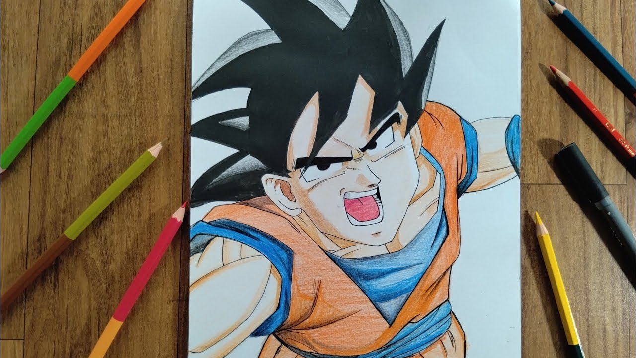 Drawing goku ☺️