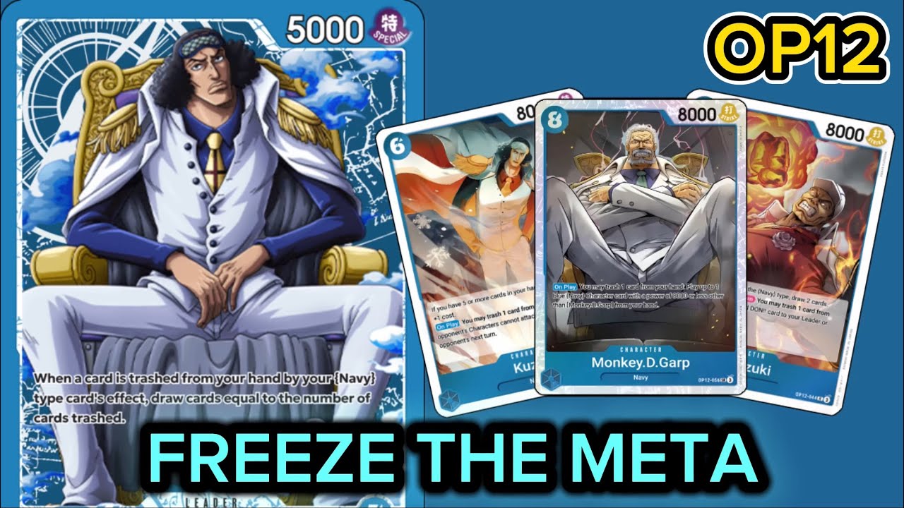 OP12 Kuzan’s Strength Caught Me Off Guard! | ONE PIECE TCG DECK LIST AND GAMEPLAY