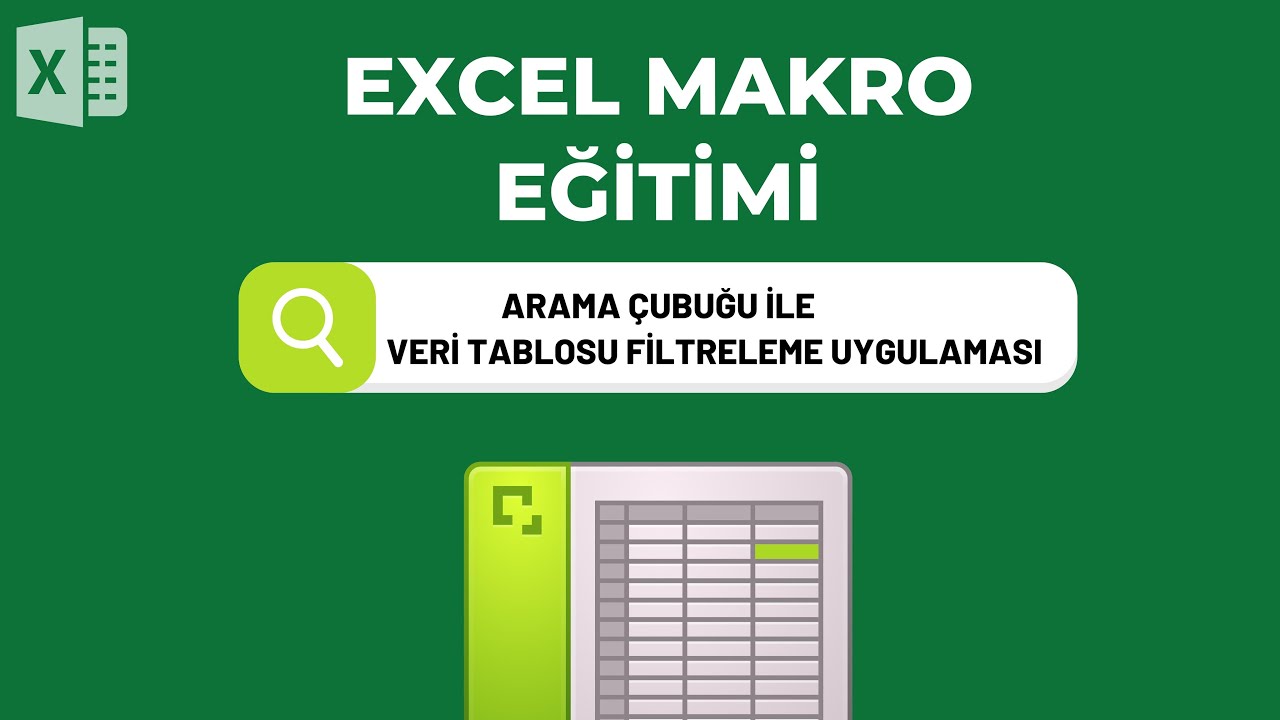 Excel'de Otomatik Arama Çubuğu Oluşturma | Makro Kullanımıyla Kolay Tablo Filtreleme!