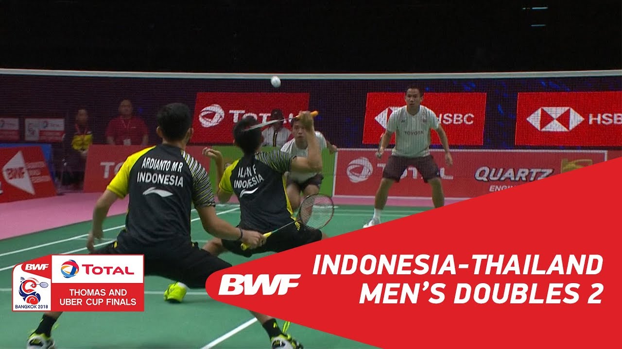 Thomas Cup | MD2 | ALFIAN/ARDIANTO (INA) vs ISRIYANET/PUAVARANUKROH (THA) | BWF 2018