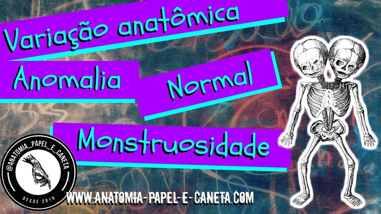 Conceitos de NORMAL, VARIAÇÃO ANATÔMICA, ANOMALIA e MONSTRUOSIDADE