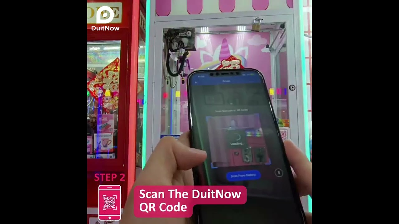 Grab Your Favorite Toy! Using DuitNow QR for Toy Claw Machines