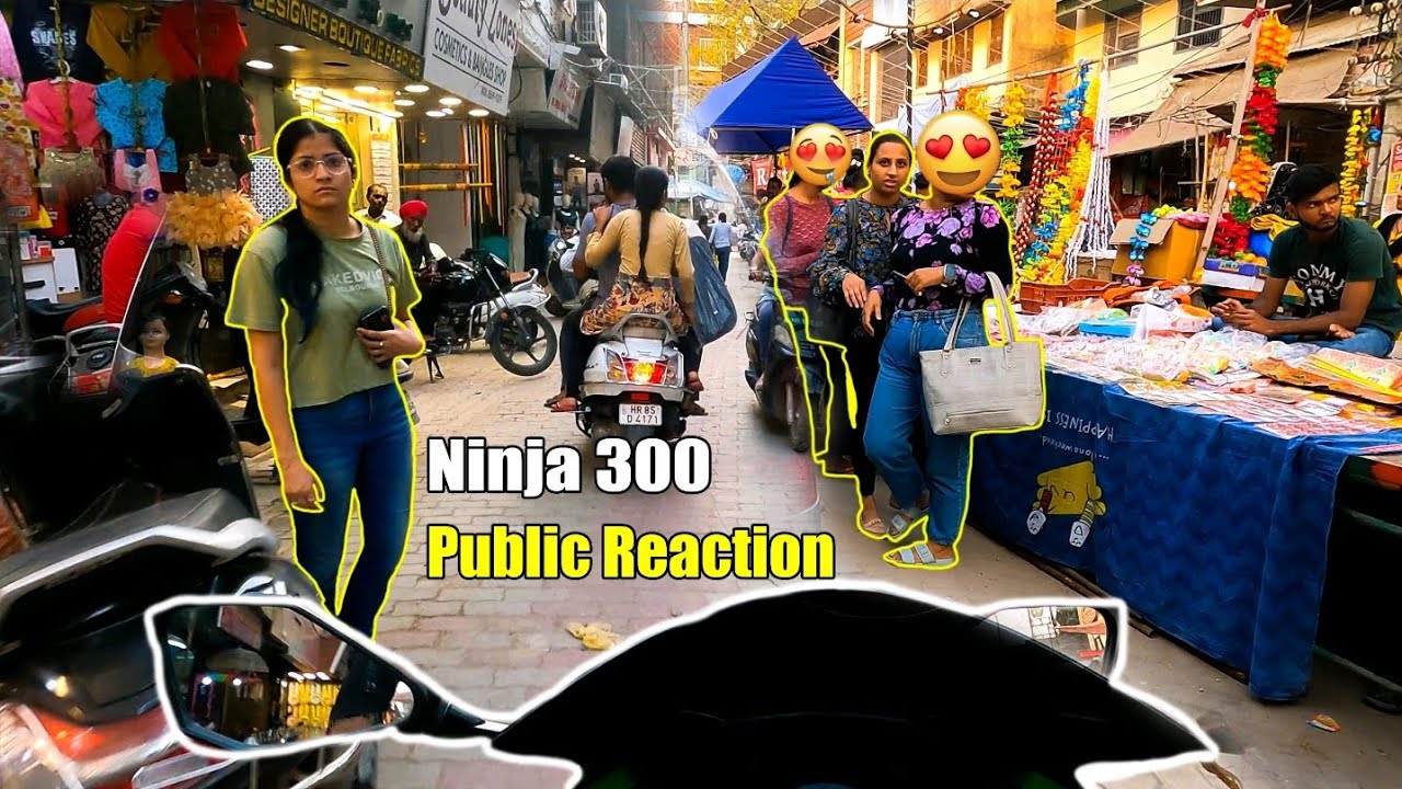 Girls Shocking Reaction & Best Market Reaction 2022 | Ninja 300