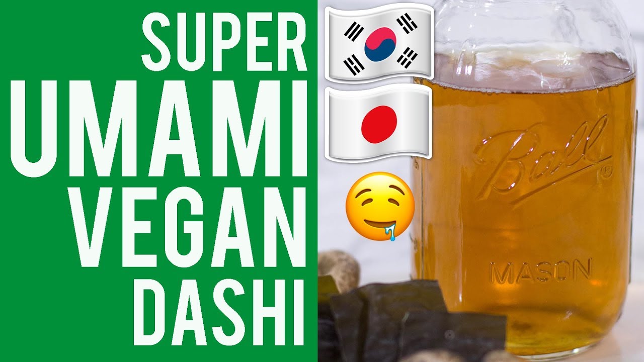 1-Hour Vegan Dashi Recipe  🌊 (Kombu + Shiitake)
