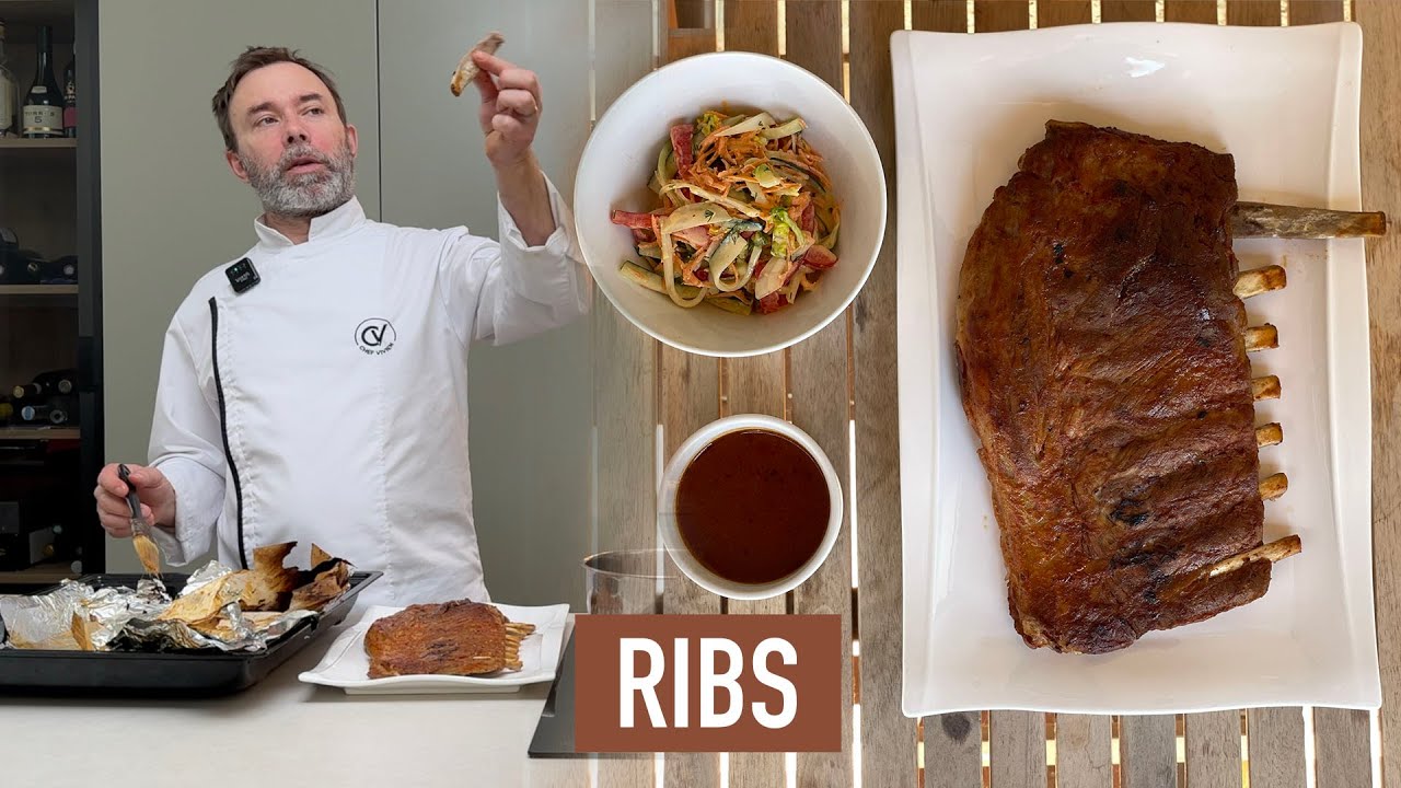 Oven-baked ribs that fall off the bone | Chef Vivien recipe