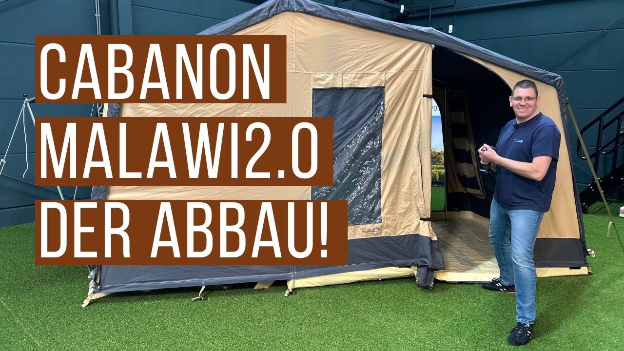 Cabanon Malawi 2.0 beim Abbau! Faltcaravan Zeltanhänger von Cabanon!