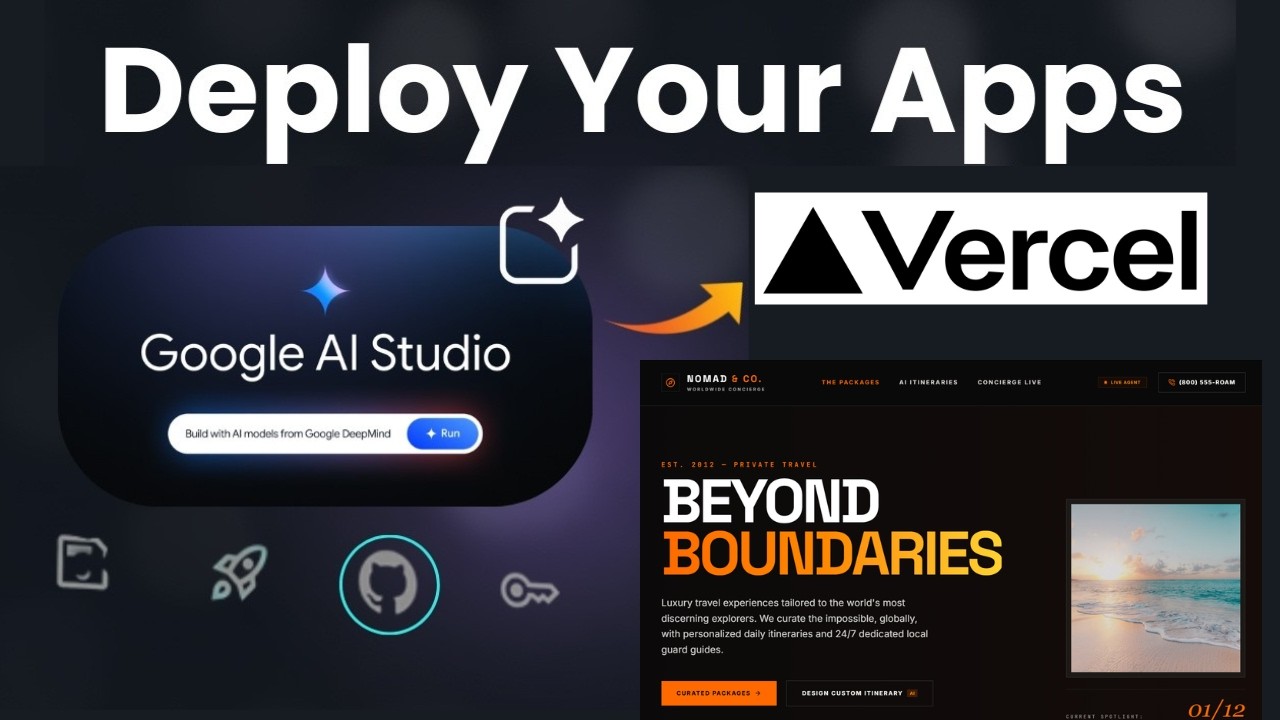 Создание и развертывание веб-сайтов с помощью ИИ БЕСПЛАТНО | Google AI Studio + GitHub + Vercel