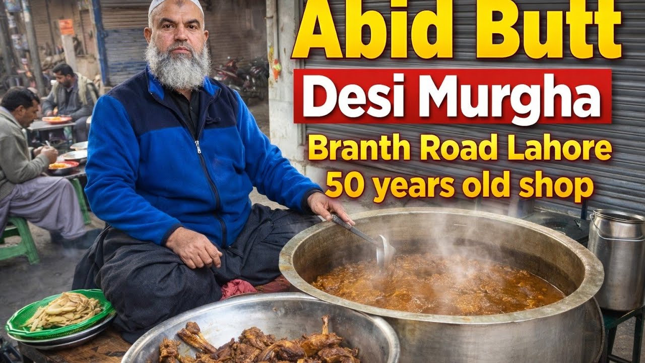 🔥 Abid Butt Ka Mashhoor Desi Murgha | Branth Road Lahore