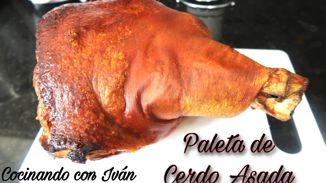 Paleta de cerdo asada *tendencia te doy mi tip para que el pellejo te quede cronchi como una galleta