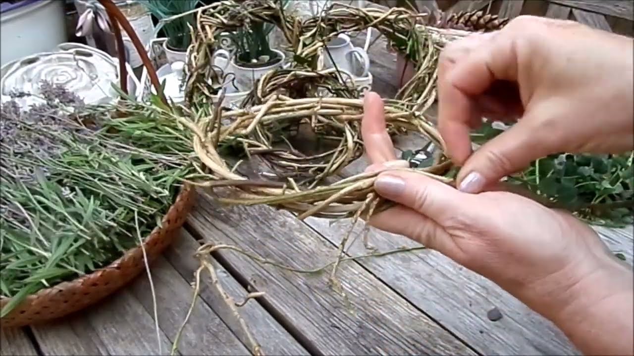 DIY/Zauber der Natur Lavendel &  ... / KRÄNZE wickeln/Flechten UPCYCLING :))