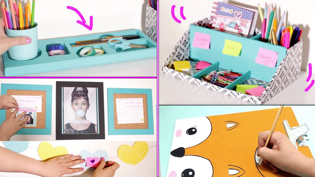 DIY - MATERIAL ESCOLAR - Organizador com Caixa de Sapato e +  Ft. Lod Moraes