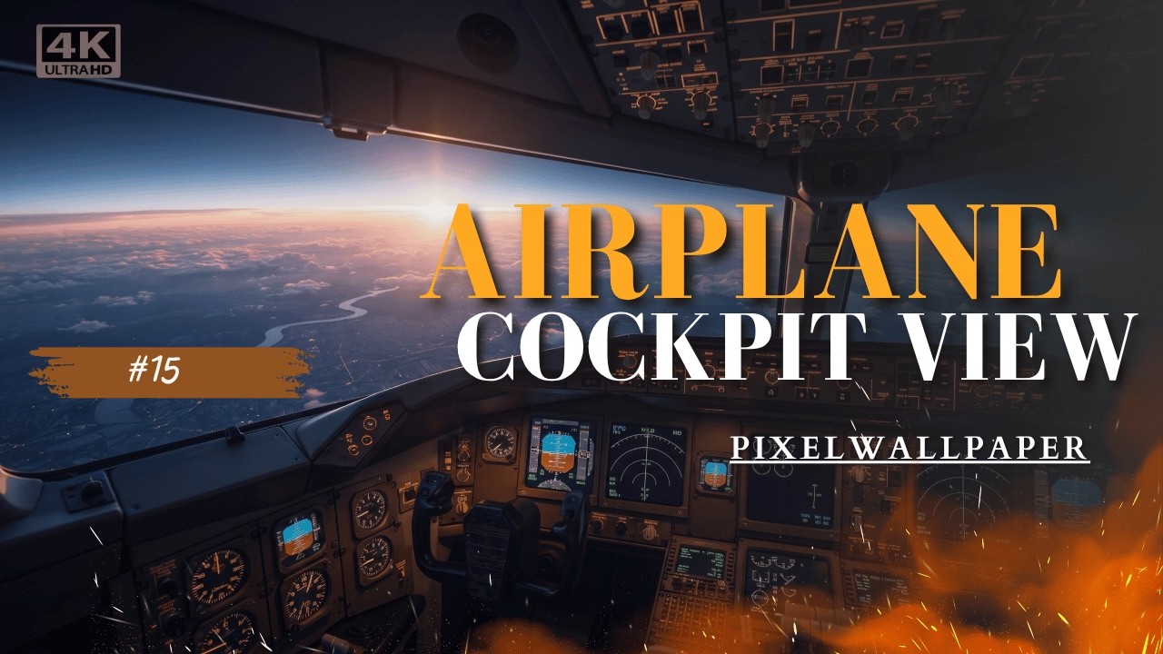 Airplane Cockpit View | The best wallpaper for your setup | #15
