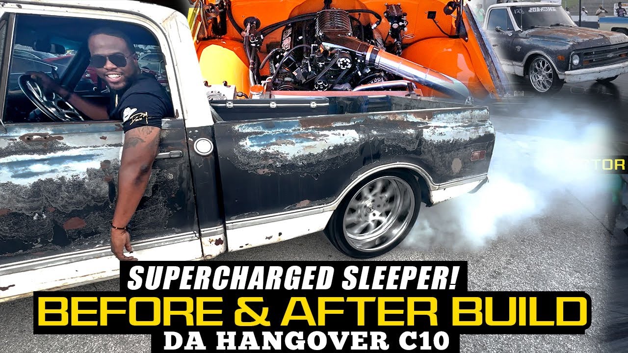 DONKMASTER  SUPERCHARGED TRUCK BUILD BEFORE & AFTER | Frame Off 1968 C10 NASTY BURNOUTS & FOR SALE!