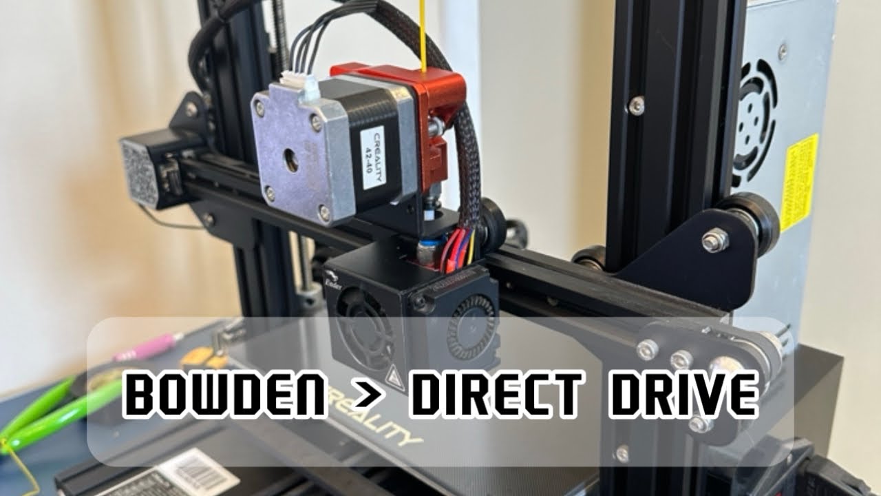 Transformação impressora 3D , Ender 3 era Bowden e virou Direct Drive