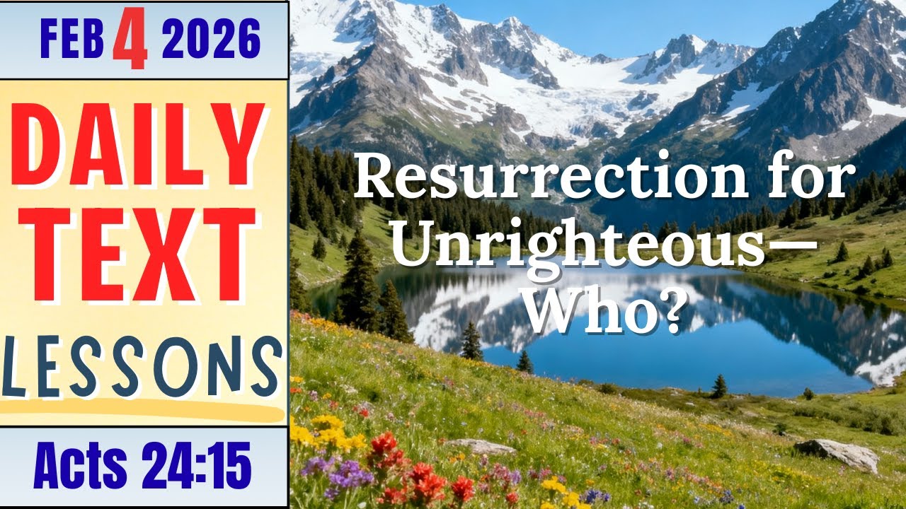 Resurrection for Unrighteous—Who?| Daily Text Lesson | Acts 24:15