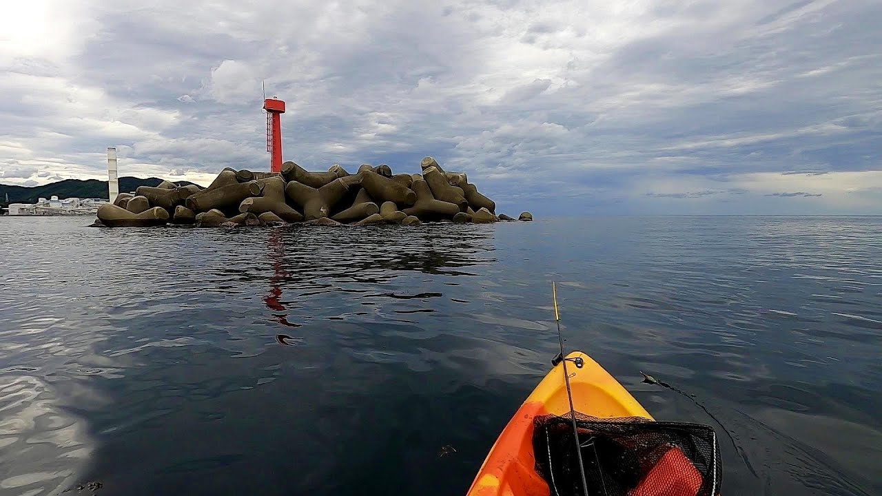激安カヤックで秋アオリ釣り