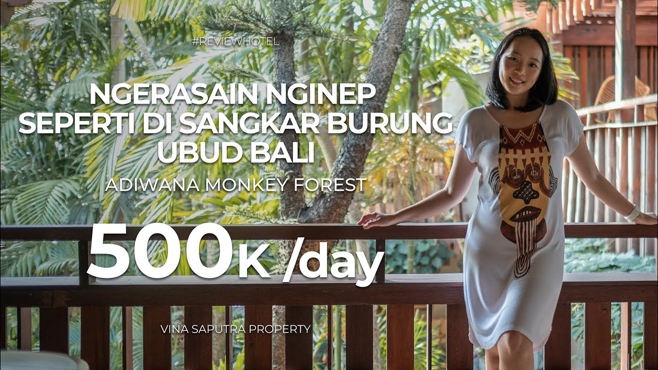 MERASAKAN SENSASI TIDUR DI SANGKAR BURUNG | HOTEL ADIWANA BALI |  REVIEW HOTEL UBUD BALI