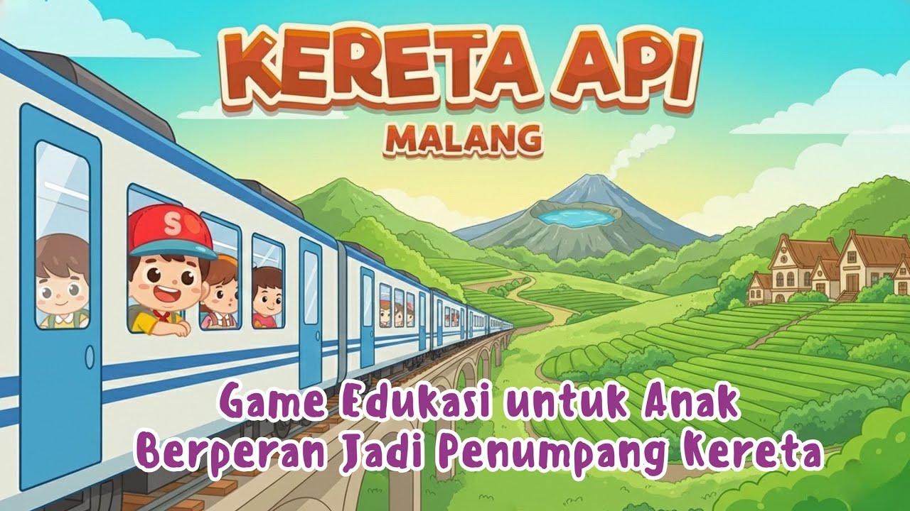 Game Edukasi Anak | Simulasi Naik Kereta ke Malang