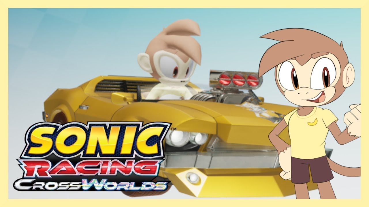 Connor the monkey plays Sonic Racing Crossworlds LIVE!