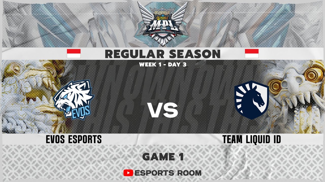 EVOS ESPORTS vs TEAM LIQUID ID - Game 1 | MPL ID S17 - REGULAR SEASON WEEK 1 DAY 3
