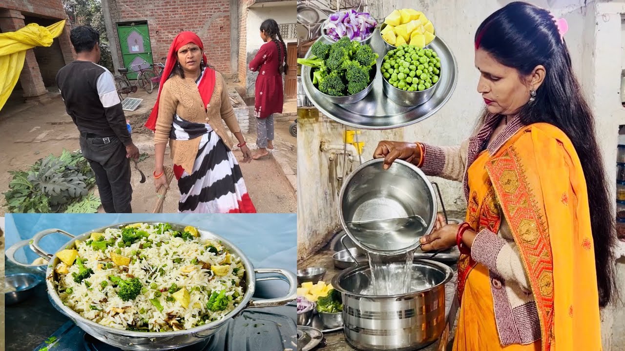 हो गई मेरी तैयारी आने वाले कल की/अब जाके दिल को शुकून मिला🌺हालत खराब हो गई❤️मटर पुलाव बूंदी का रायता