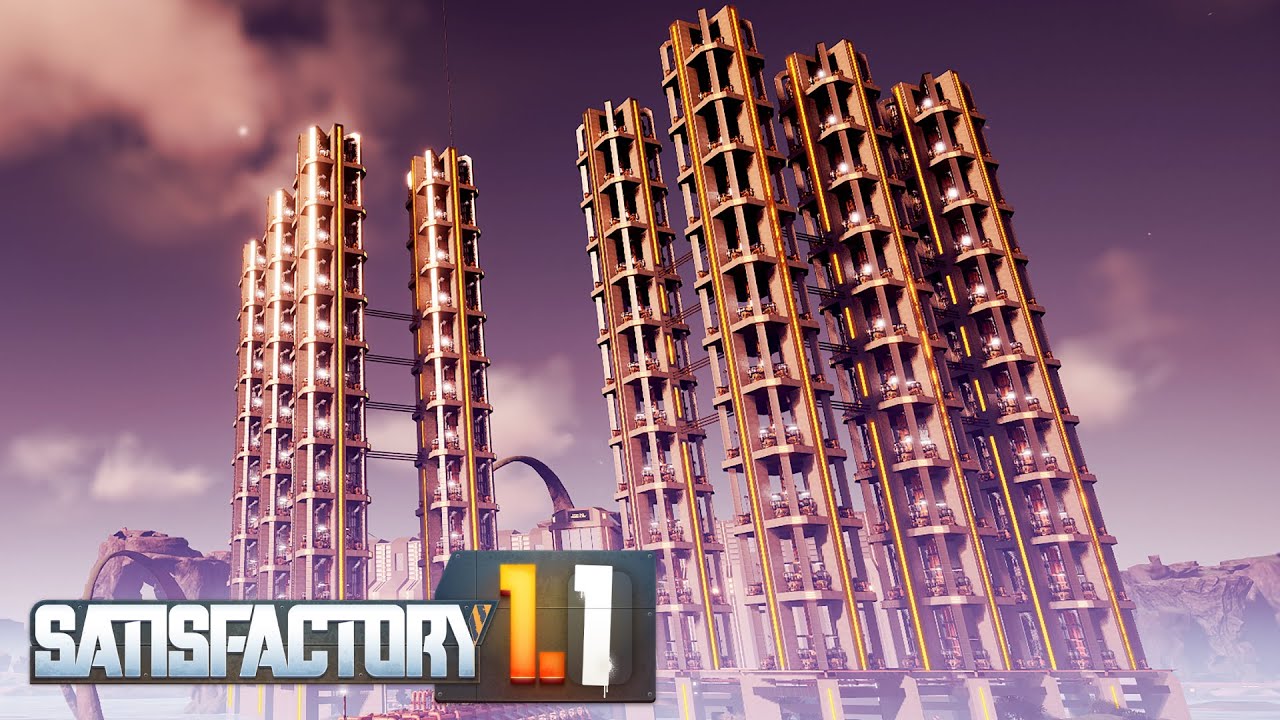 À quoi ressemble UNE CENTRALE DE 100 000 MW | Satisfactory 1.1 (S1 Ep.4)