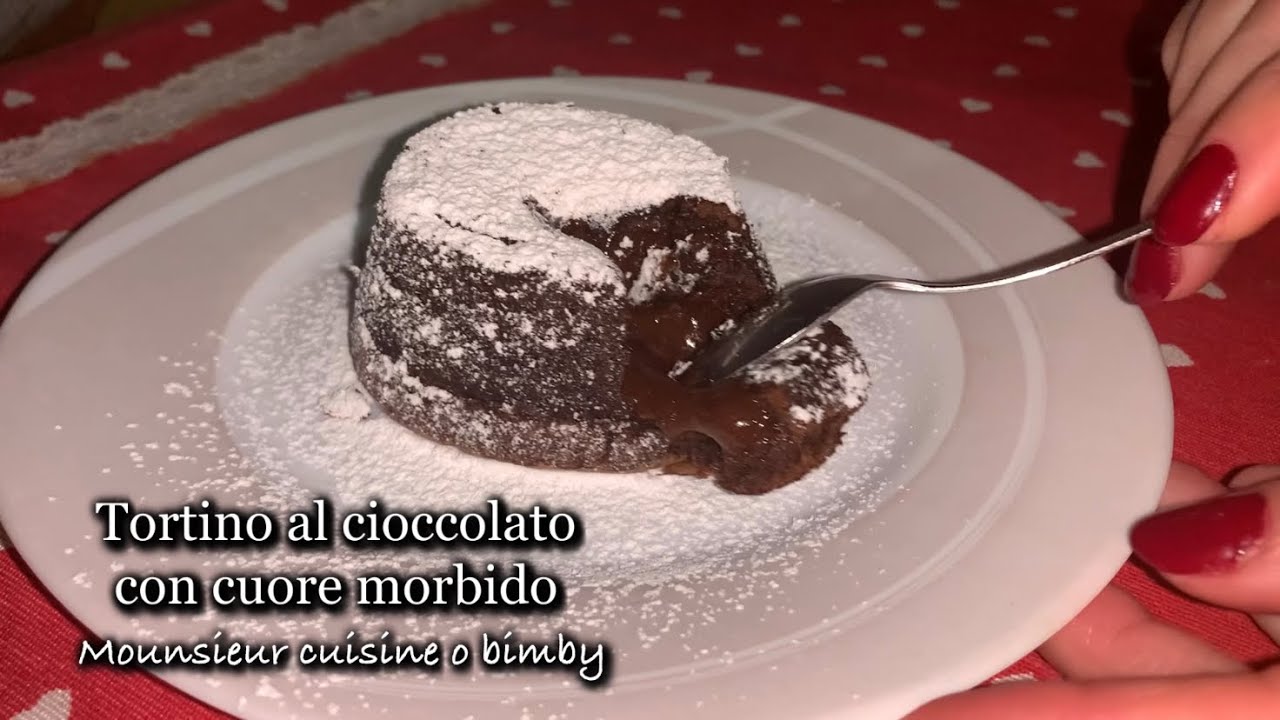 Tortino al cioccolato con cuore morbido ❤️ mounsieur cuisine o bimby