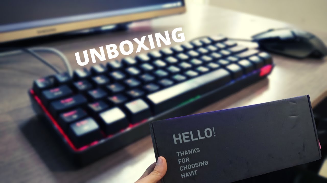 Havit KB255GCM 60% Gaming KEYBOARD Unboxing (UK LAYOUT)