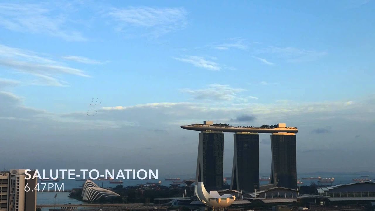 NDP 2015 Preview Aerial Display By The RSAF - Plus Debut Flypast Of SIA A380