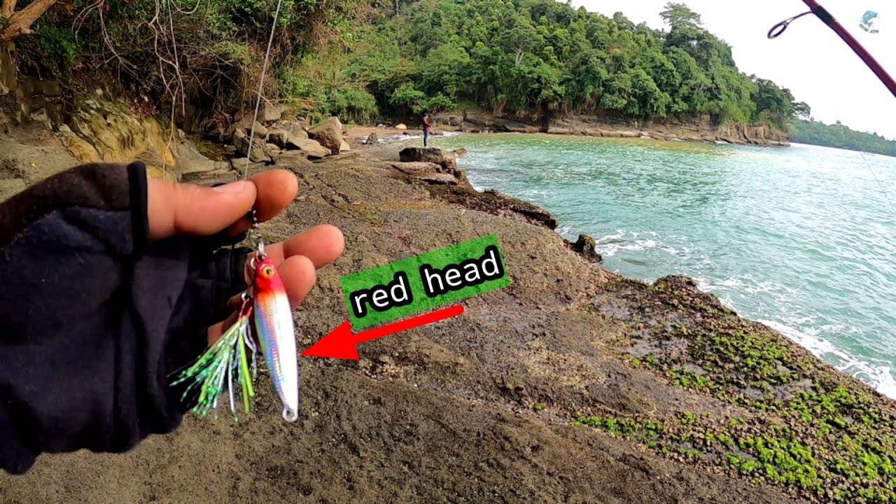METAL JIG WARNA INI KATANYA KILLER !! COBA TES CASTING DI PINGGIRAN LAUT