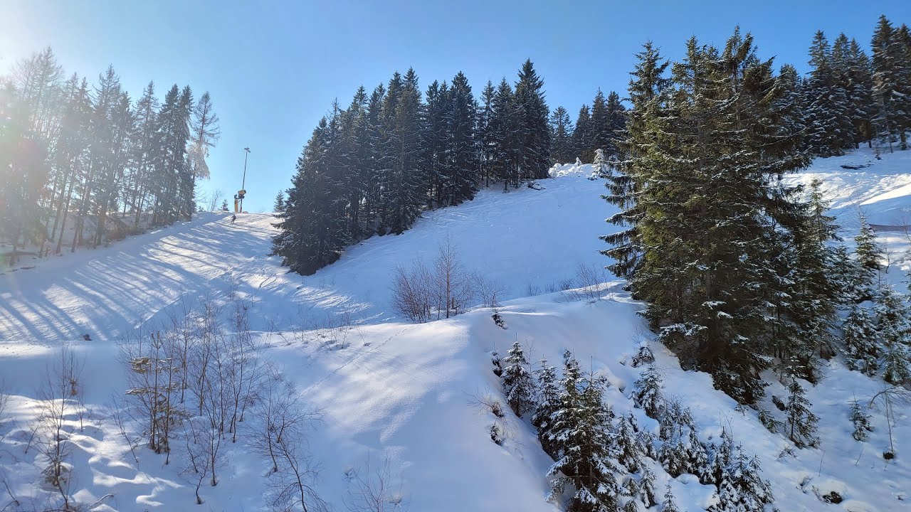 Traumtag beim Skifahren in Thüringen Silbersattel bei Steinach