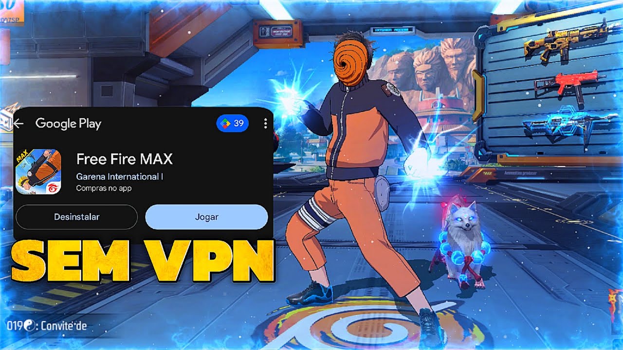 Como Baixar Free Fire Max em Celular Fraco que não é compatível SEM VPN na PLAY STORE