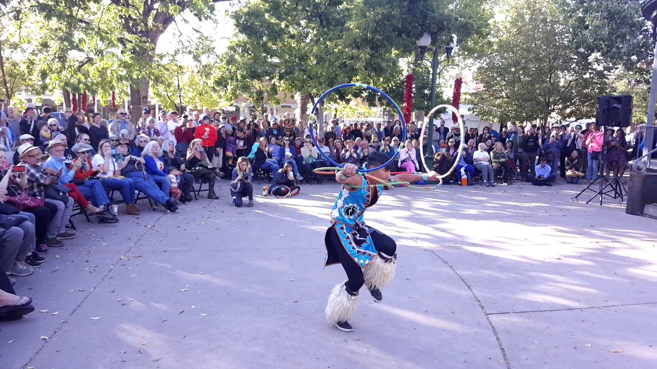 INDIGENOUS PEOPLES DAY 2019 - SANTA FE, NM  Champion Hoop Dancer Josiah Enrique