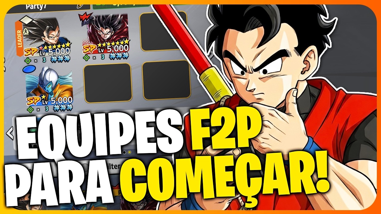 MELHORES EQUIPES para INICIANTES no DRAGON BALL LEGENDS!