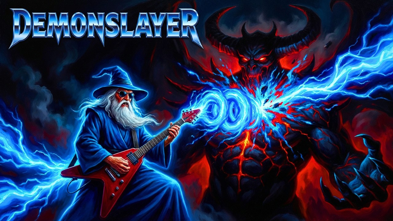 Music to Defeat the Demon Lord | Retro 80s Heavy Metal and Synthwave Boss Fight