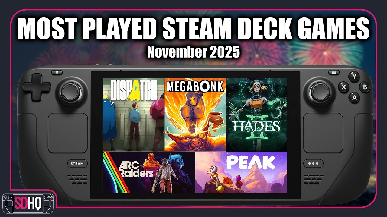 The Top 20 MOST PLAYED Steam Deck Games Of November 2025