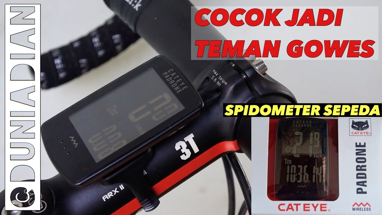 REVIEW SPIDOMETER SEPEDA CATEYE PADRONE BLACK EDITION CC-PA100W | duniadianSEPEDAHAN #1