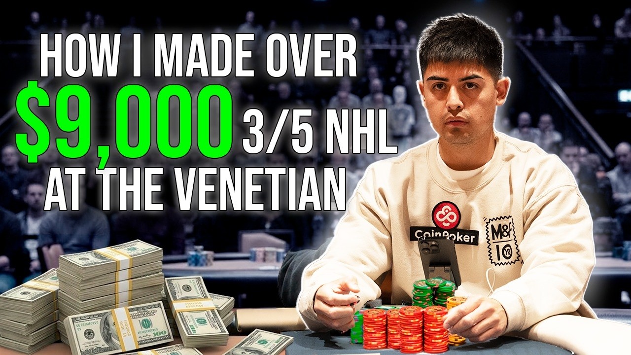 Я заработал более 9000 долларов в Venetian, играя 3 из 5.